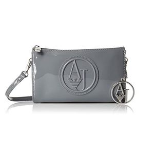 Armani Jeans Eco Patent Crossbody Clutch Bag Wallet